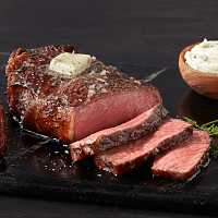 USDA Prime Kansas City Strips, Cooked