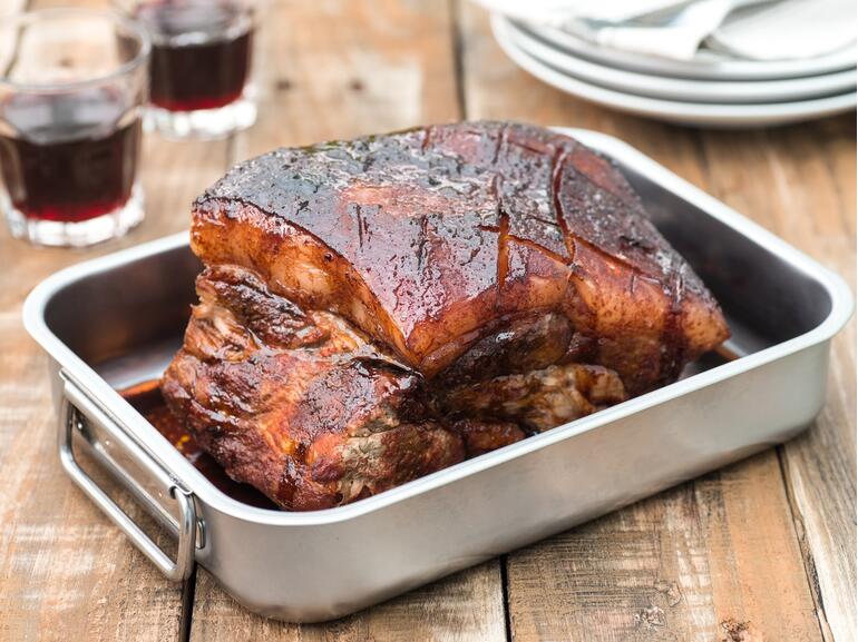 boston butt cooked with bbq sauce 