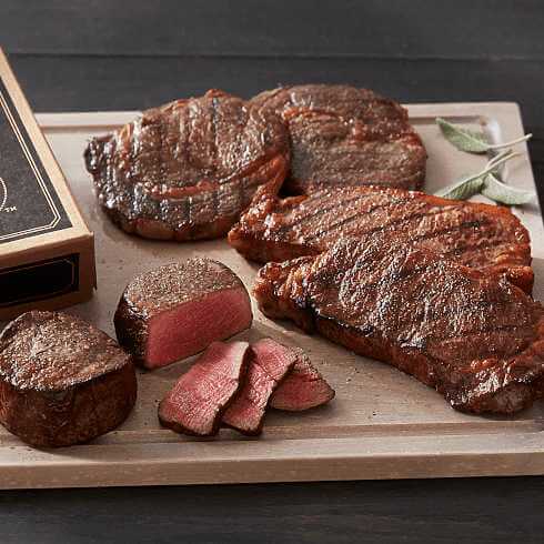 USDA Prime Steaks on Cutting Boards