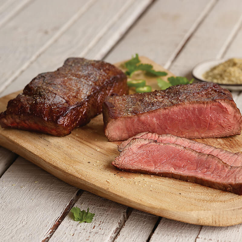 Flat Iron Steaks with Herbed Butter
