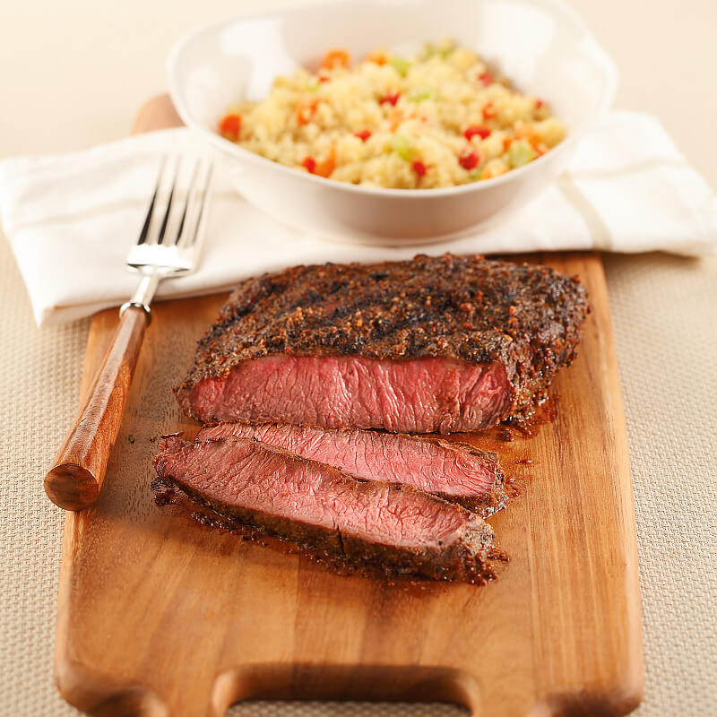 Flat Iron with KC Barbeque Glaze