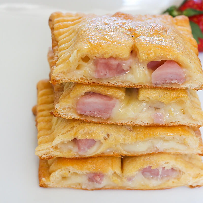 Ham and Cheese Flaky Pockets