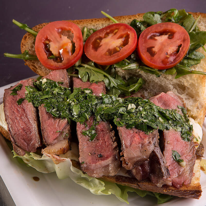 Kansas City Strip Steak Sandwich